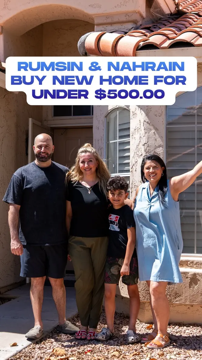 Past client graphic: Rumsin and Nahrain buy a new home for under $500.