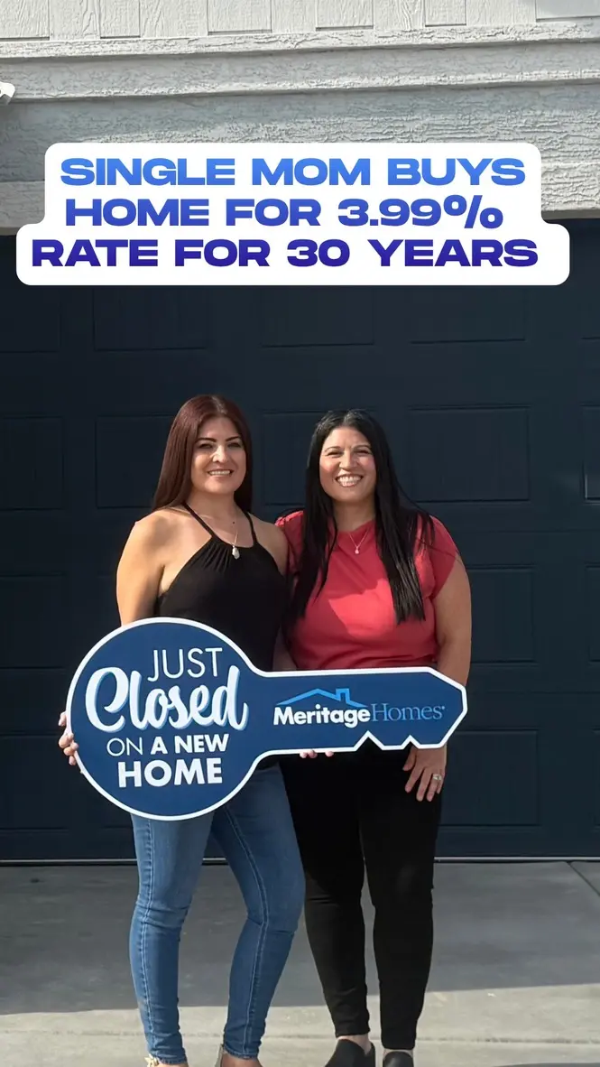 Past client graphic: single mom buys a home with a 3.99% rate for 30 years.